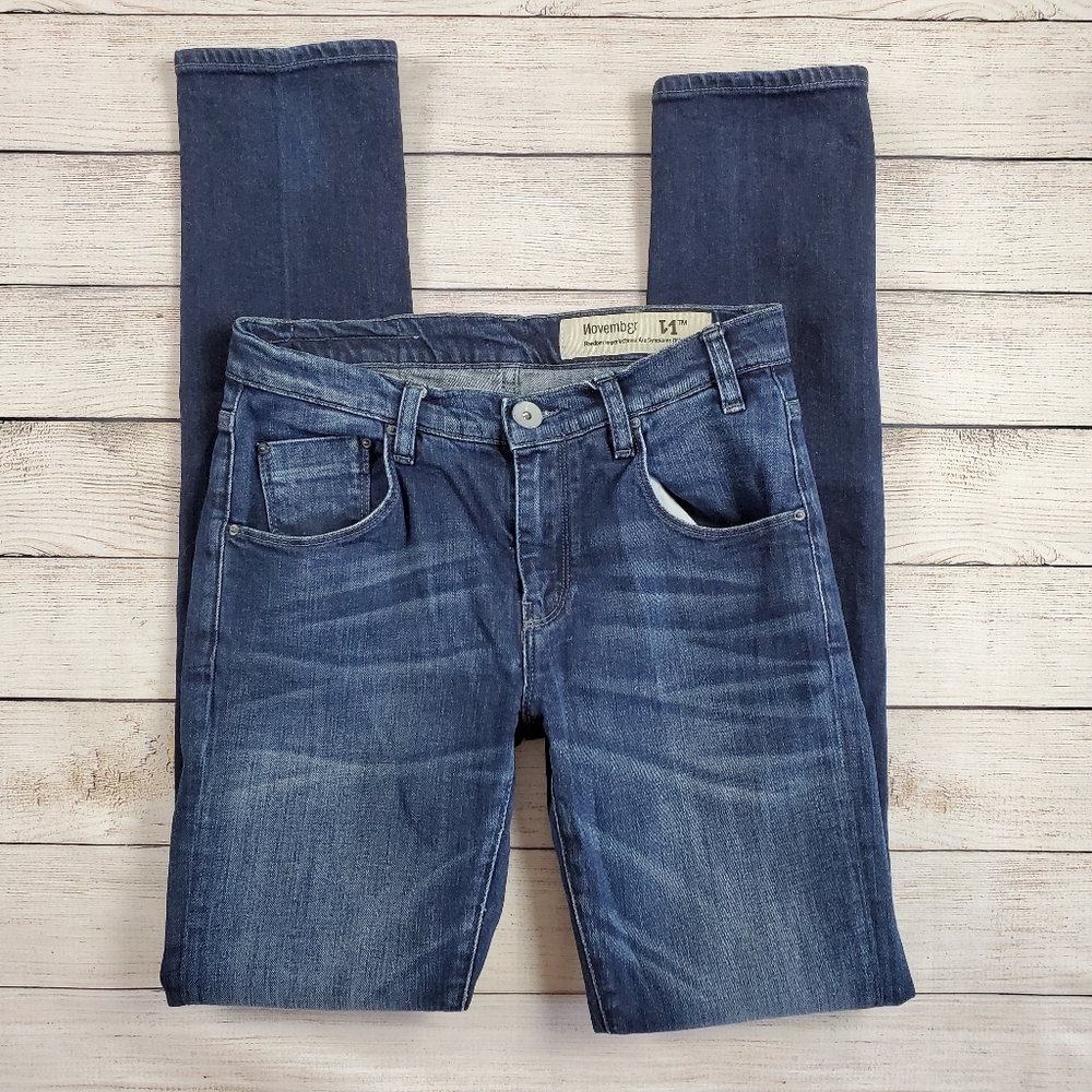 November drake skinny jeans, dark wash